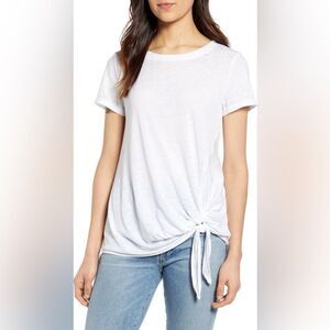 Caslon | Burnout Side Tie T-Shirt